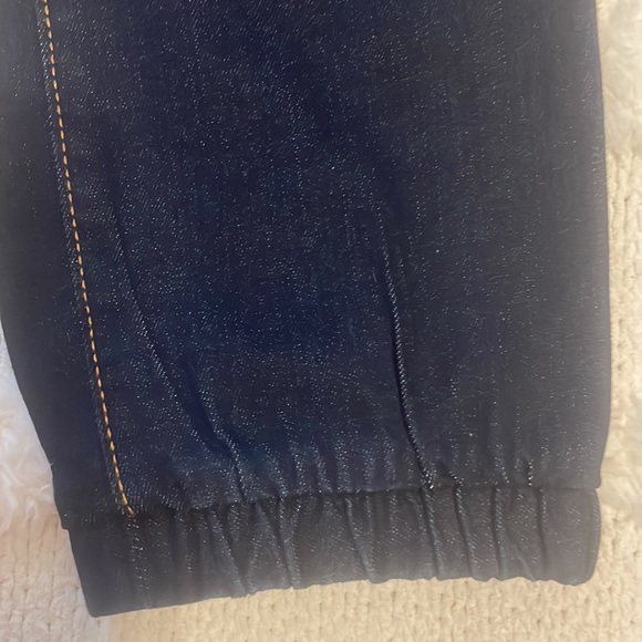 Old Navy built in flex jeans denim joggers pull on dark wash boys size 14–16 XL - Picture 6 of 16